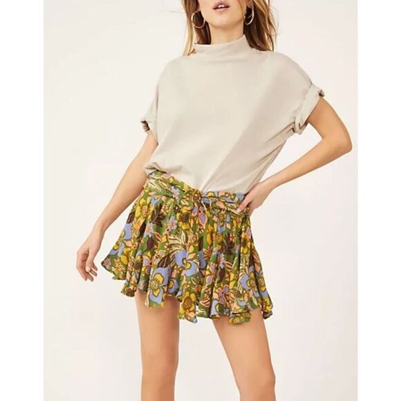 NWT FREE PEOPLE “Ellie Mini Skort”, $88 Sm E9 - Picture 2 of 7